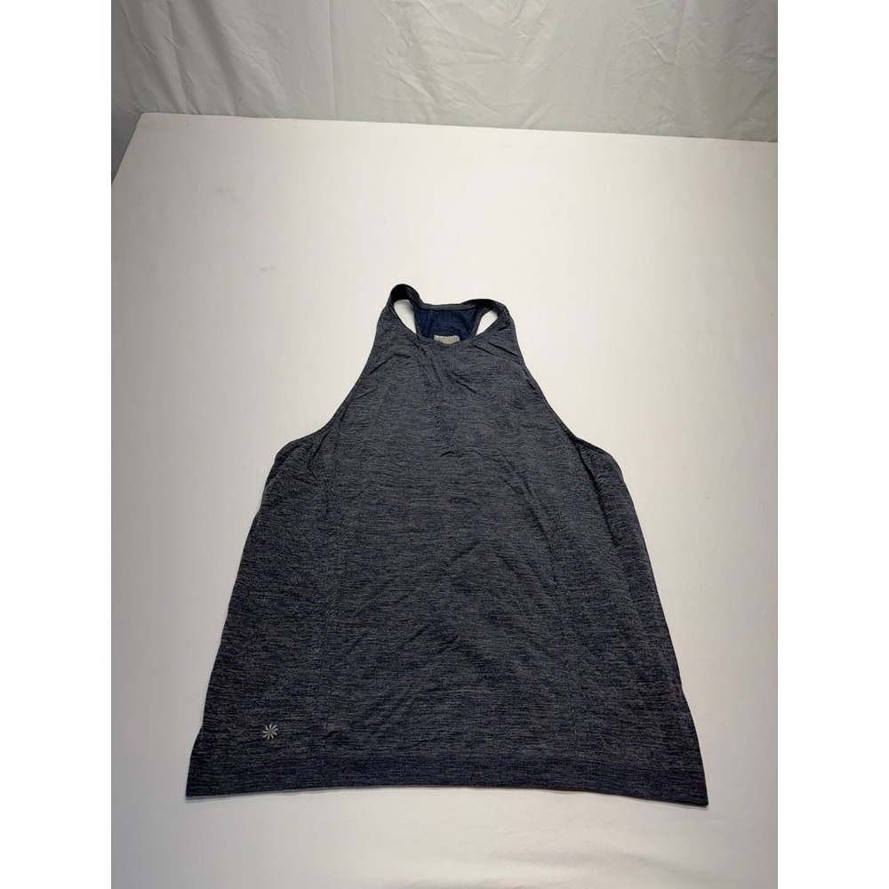 Athleta Womens Navy Racerback Tank Top Size M High Neck Activewear S/150986002